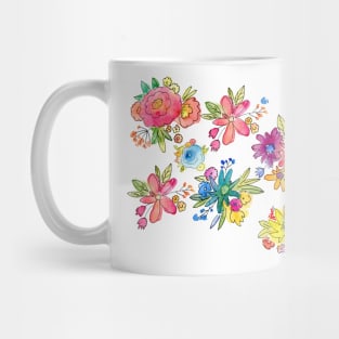 Water Color Florals Mug